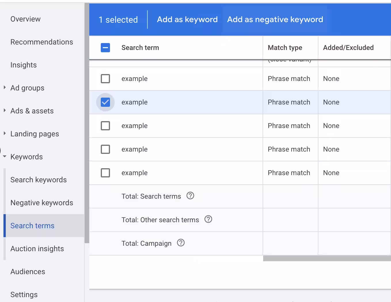 Adding negative kw