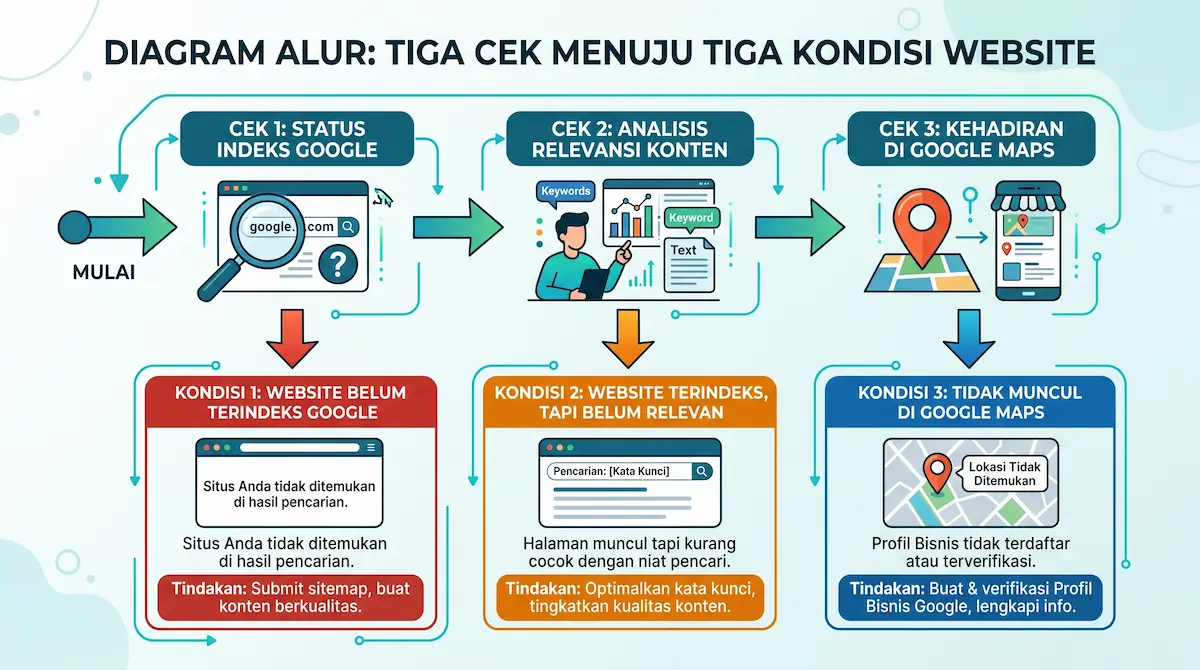 Diagram alur kondisi website