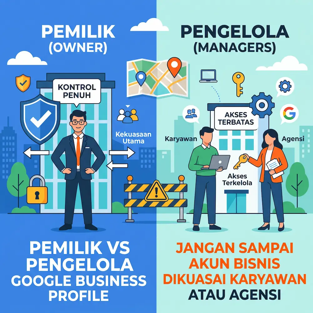 Pemilik vs Pengelola Akun Bisnis