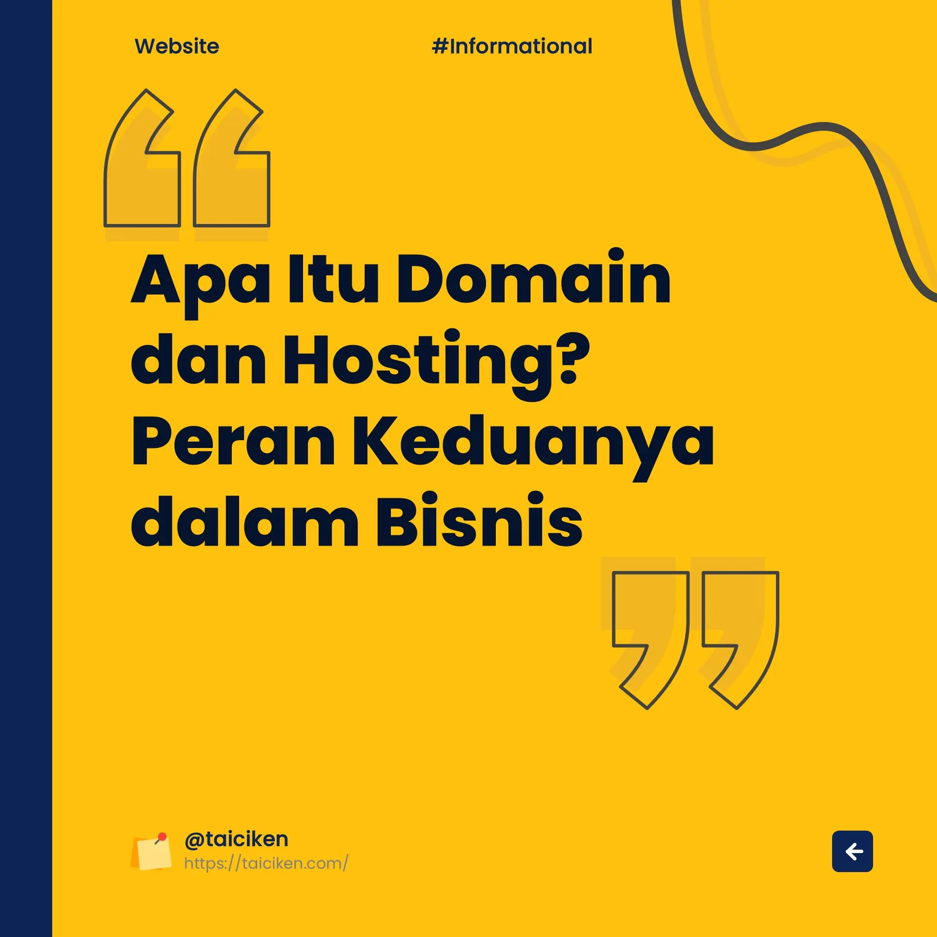 Domain dan hosting bisnis