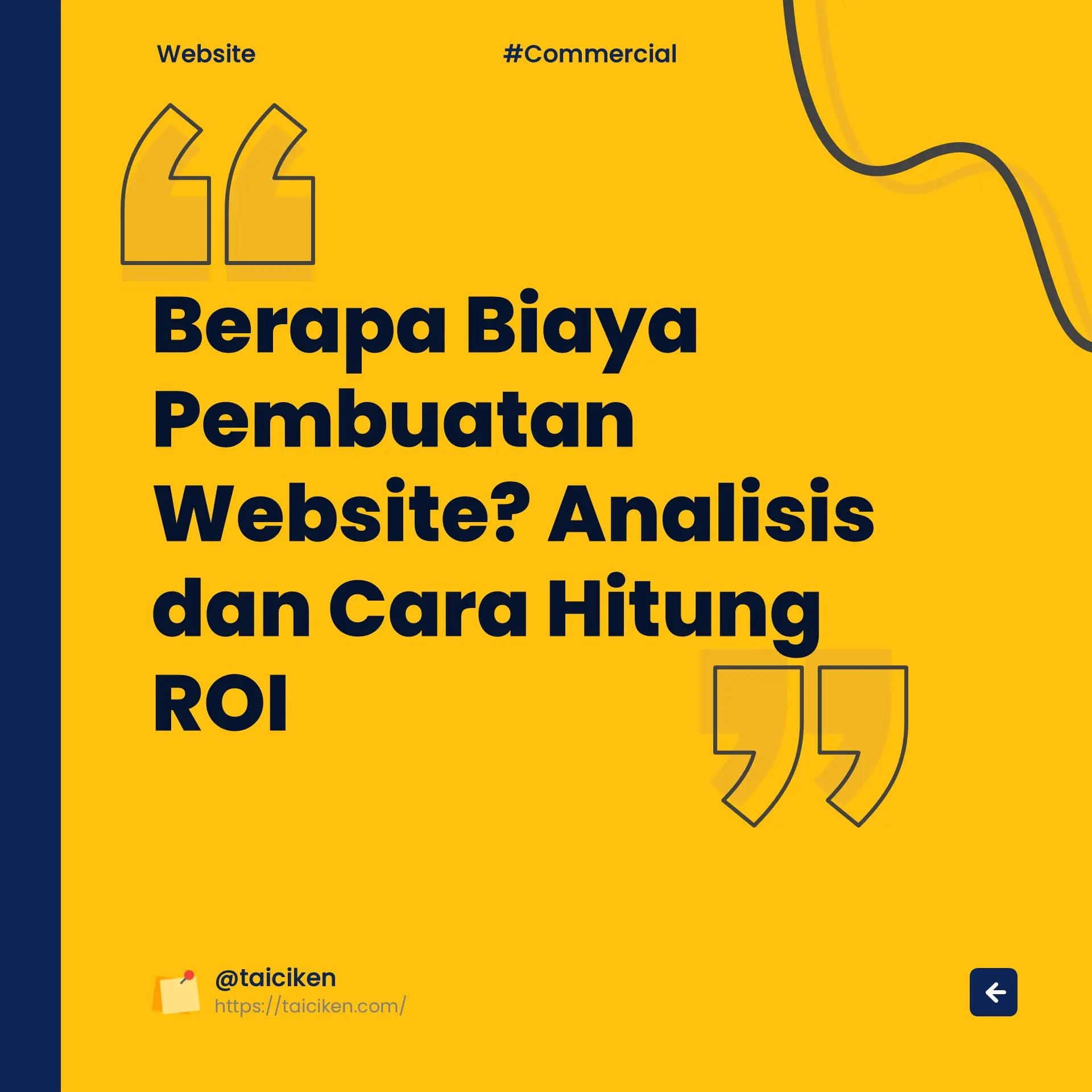 Analisis biaya pembuatan website dan ROI