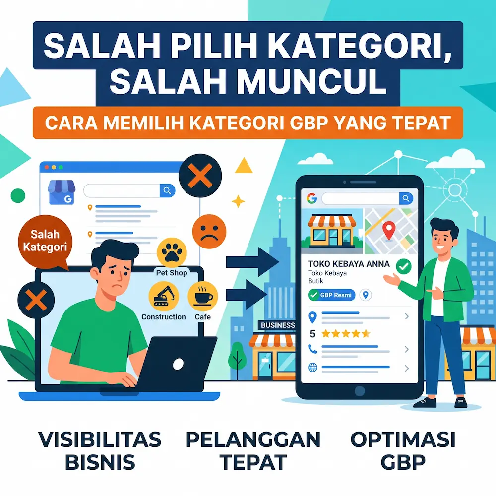 Cara memilih kategori GBP