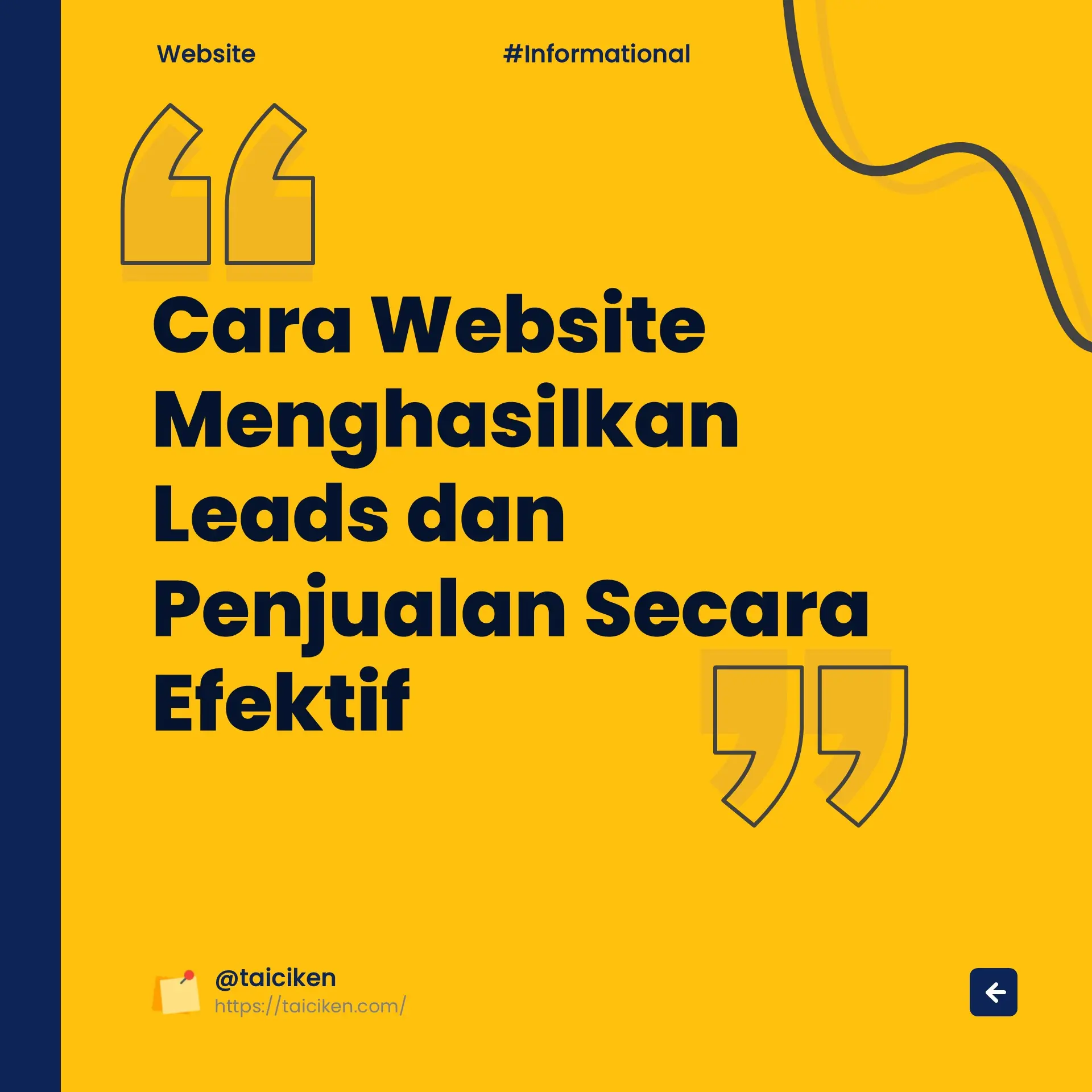 Cara website hasilkan leads efektif
