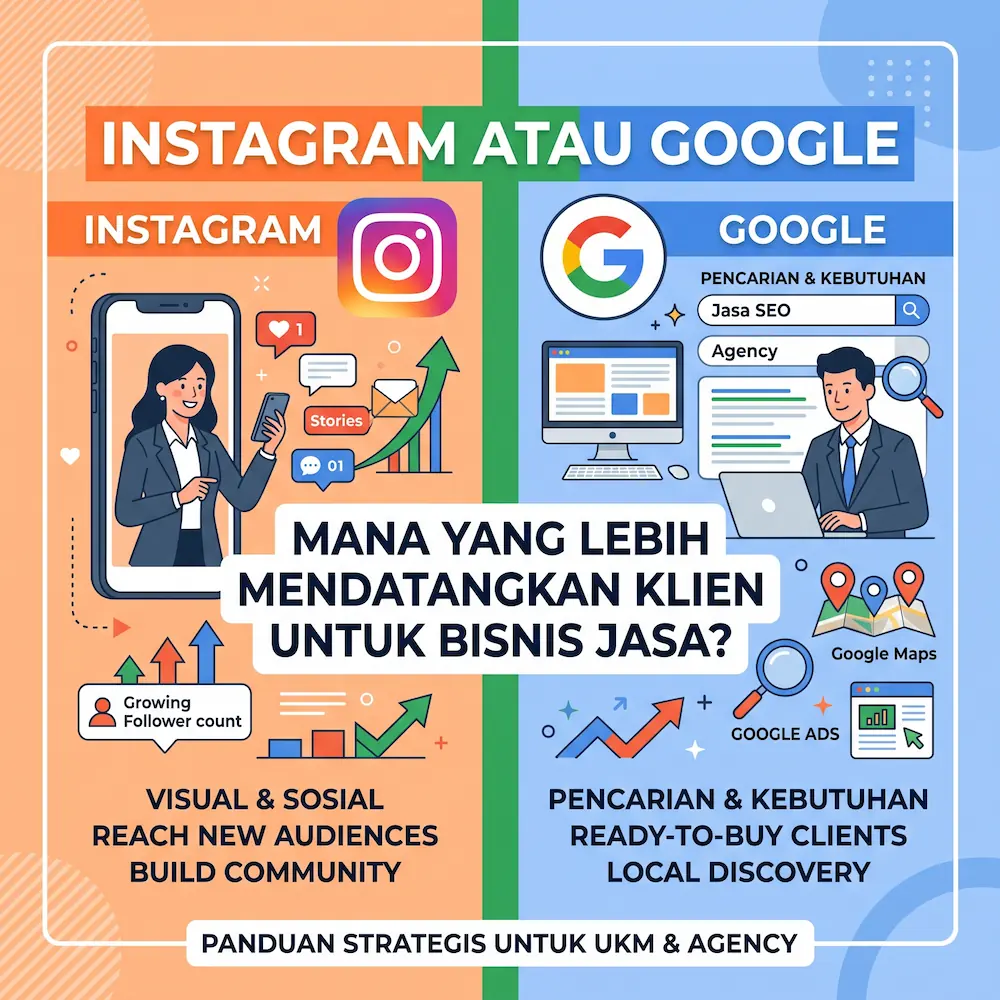 Instagram atau Google untuk bisnis