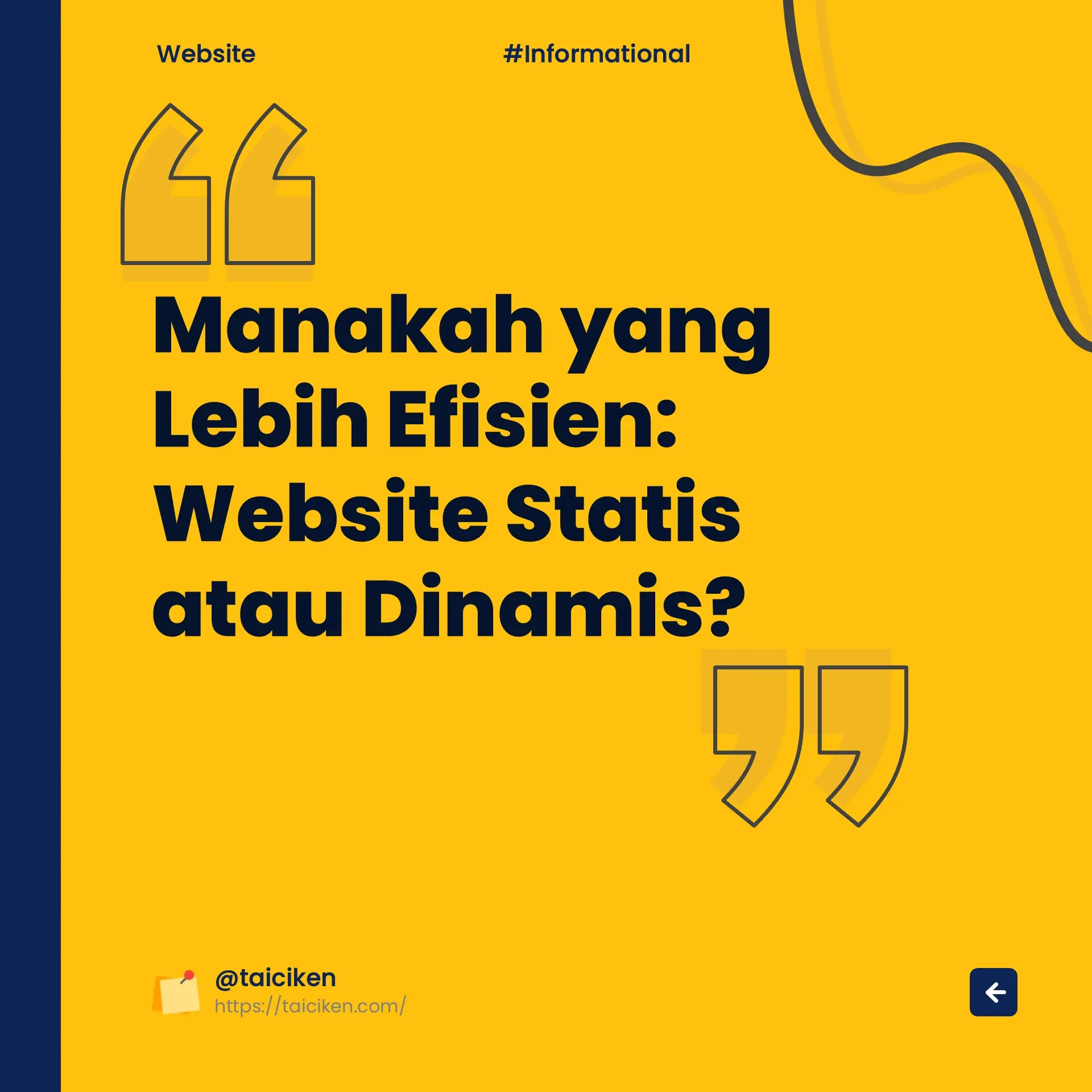 Perbandingan website statis dinamis