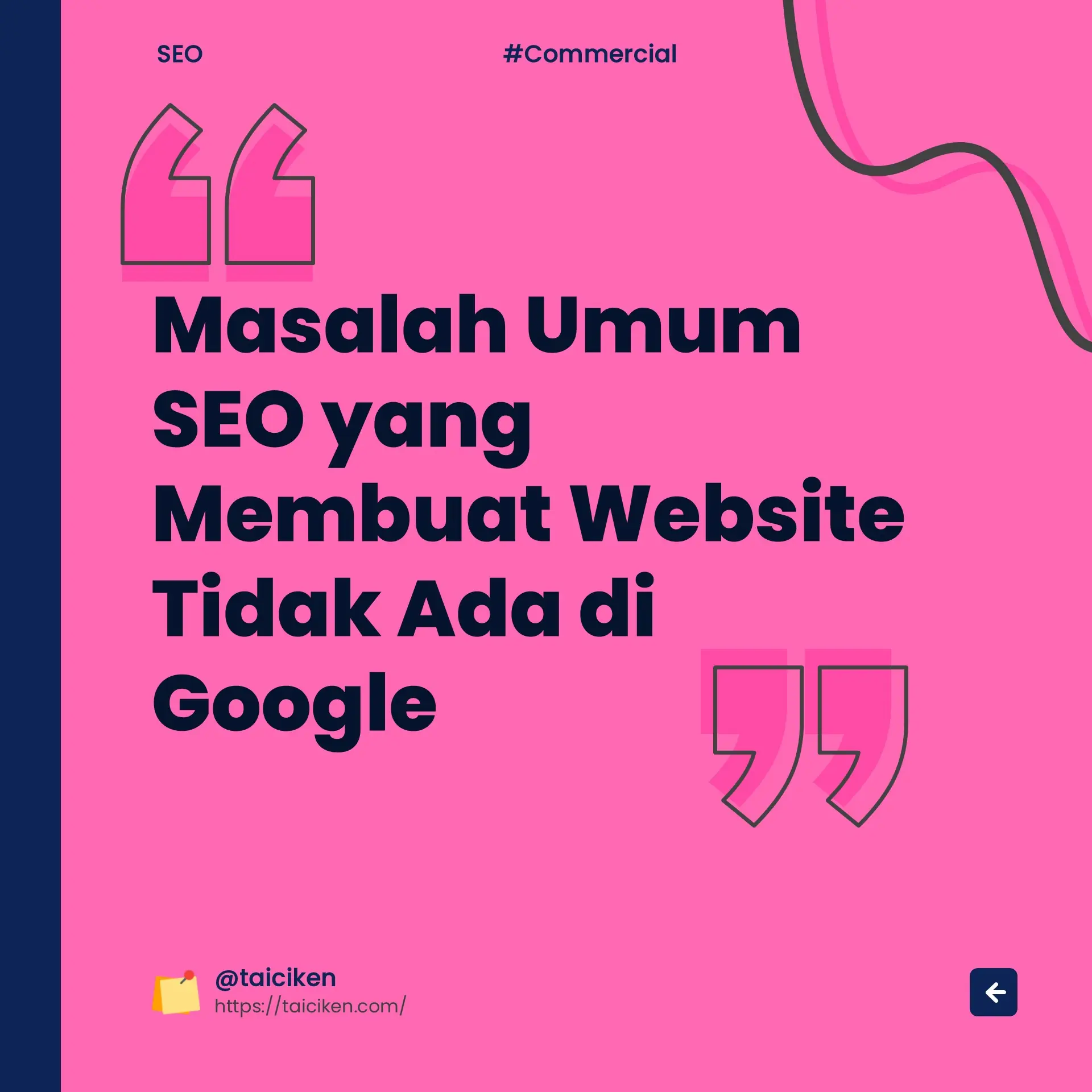 Masalah umum SEO website Google