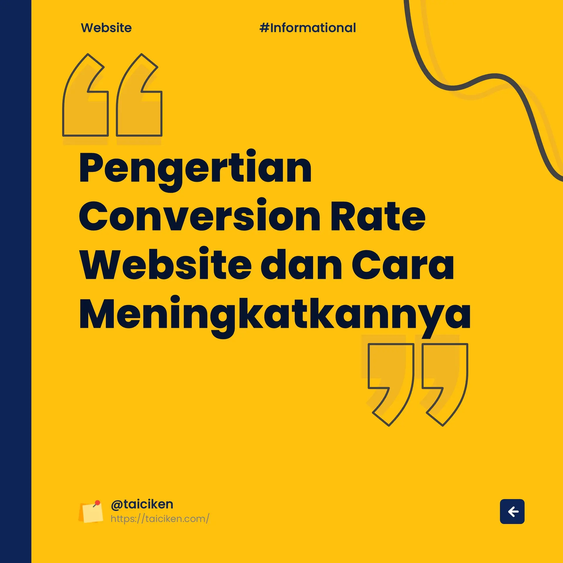 Pengertian konversi website informatif