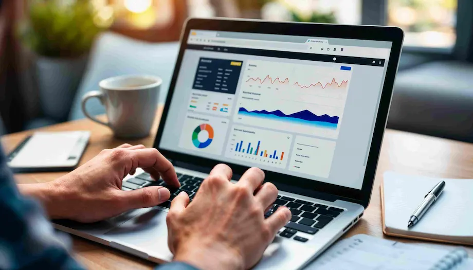 Analisis data pada laptop