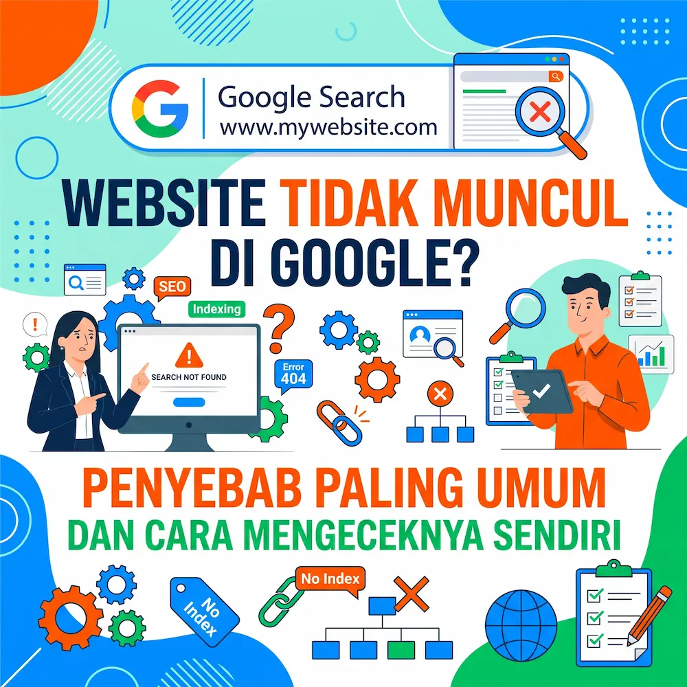 Website tidak muncul di Google