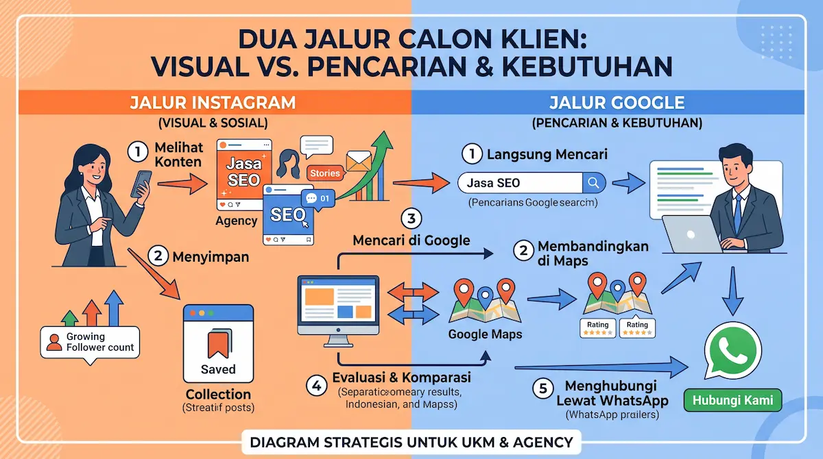 Diagram calon klien UMK & agensi