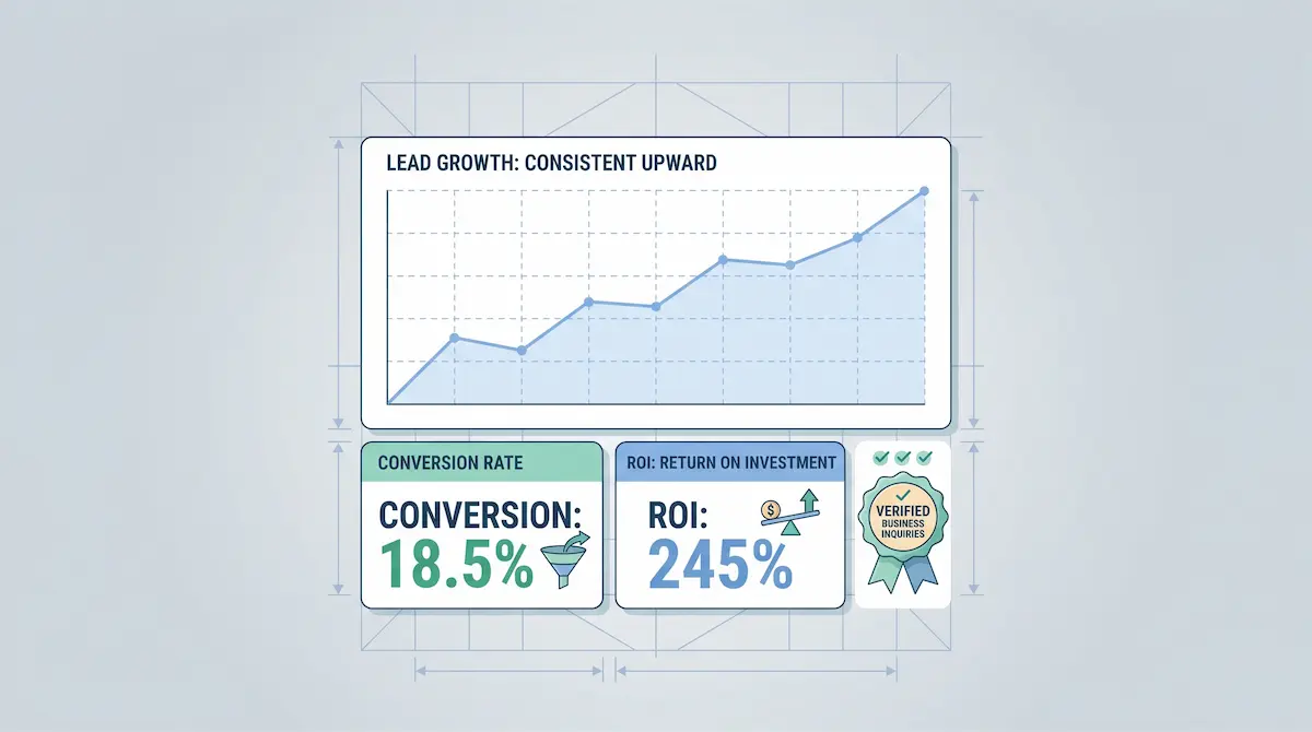 Grafik pertumbuhan prospek konversi terverifikasi