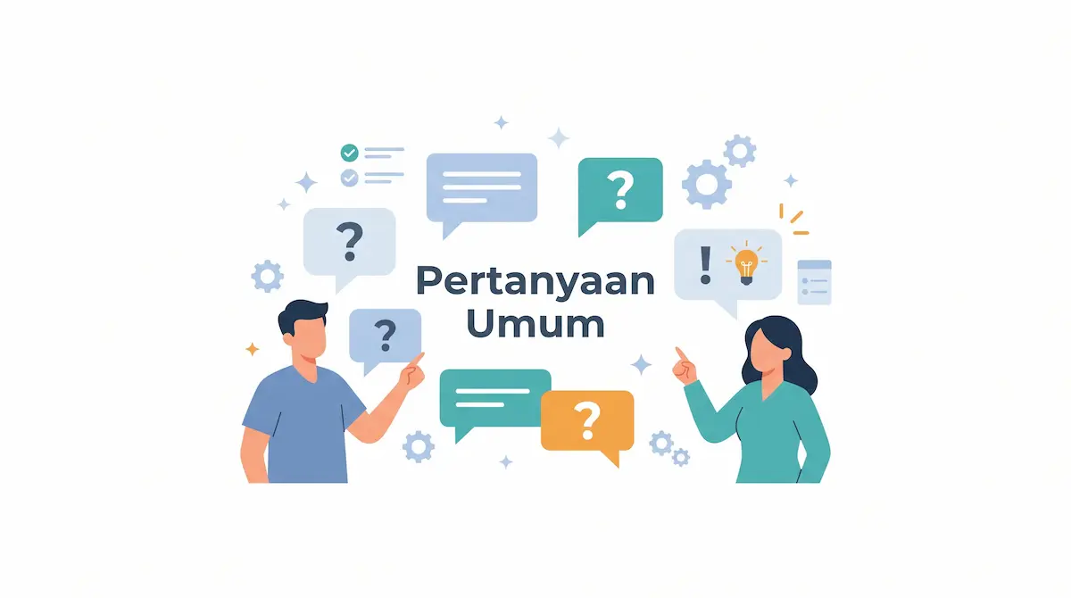 Pertanyaan Umum FAQ ilustrasi