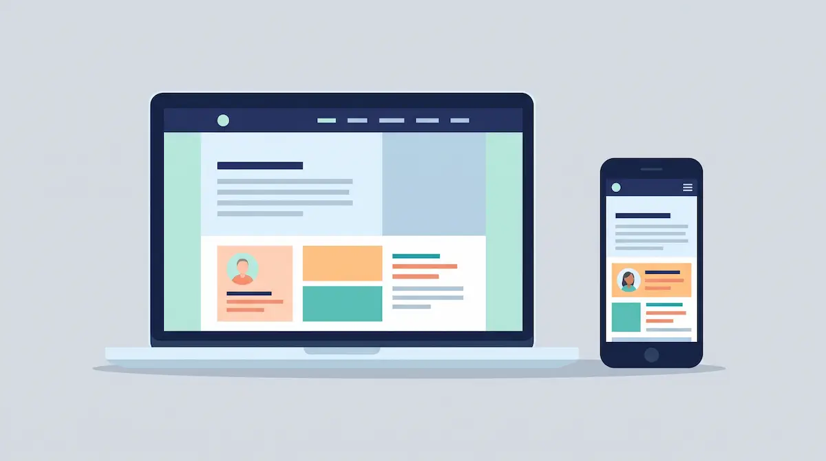 Perangkat digital responsif.