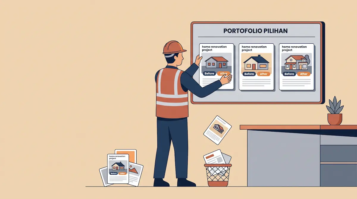 Ilustrasi proyek renovasi rumah