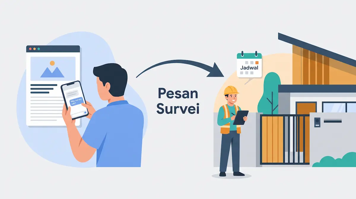 Pesan survei rumah.