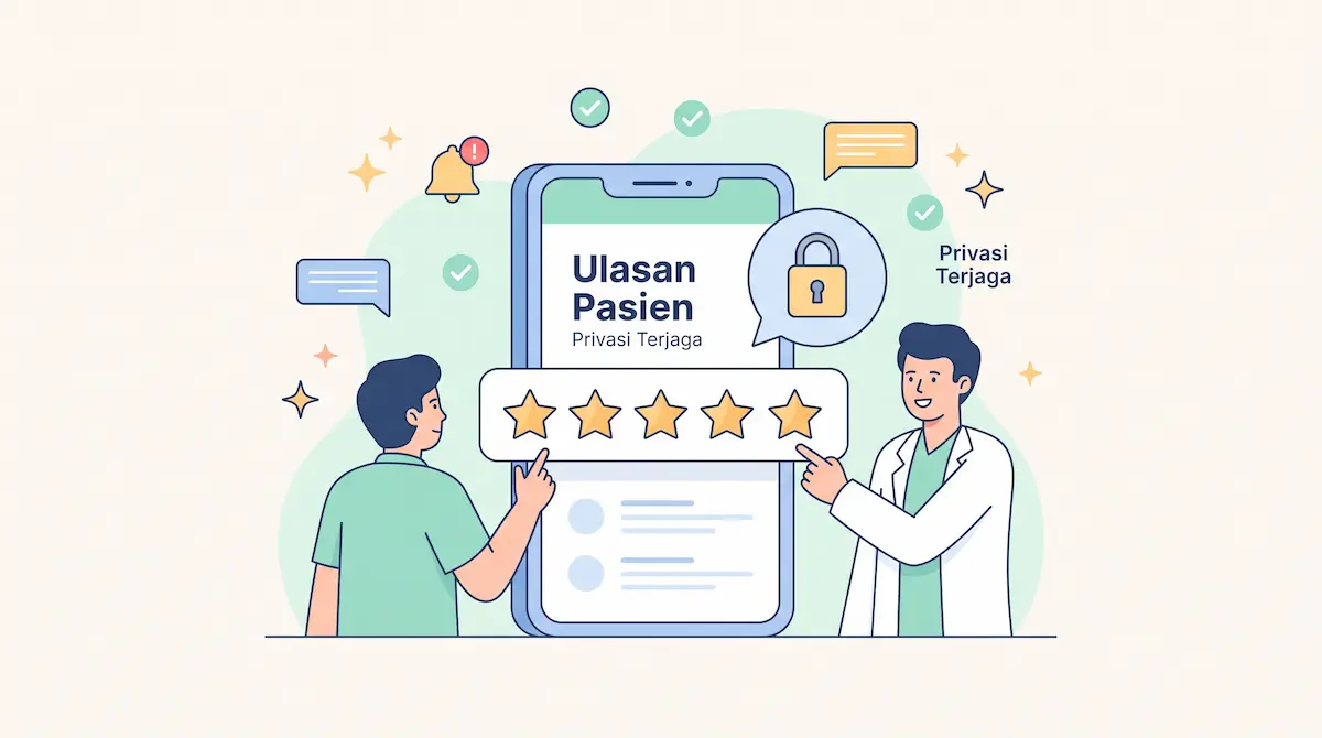 Ulasan pasien privasi terjaga