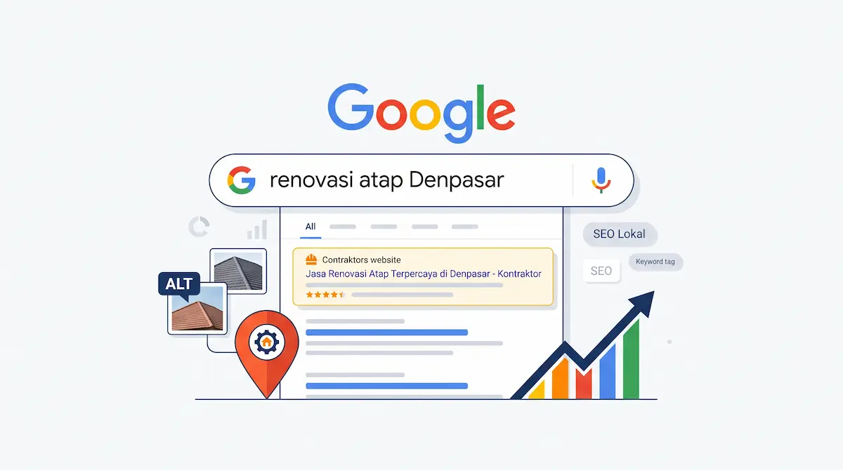 SEO renovasi atap Denpasar