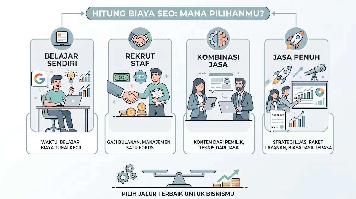 Pilihan biaya SEO bisnis Anda