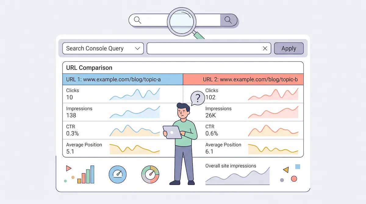 Perbandingan data analitik situs web