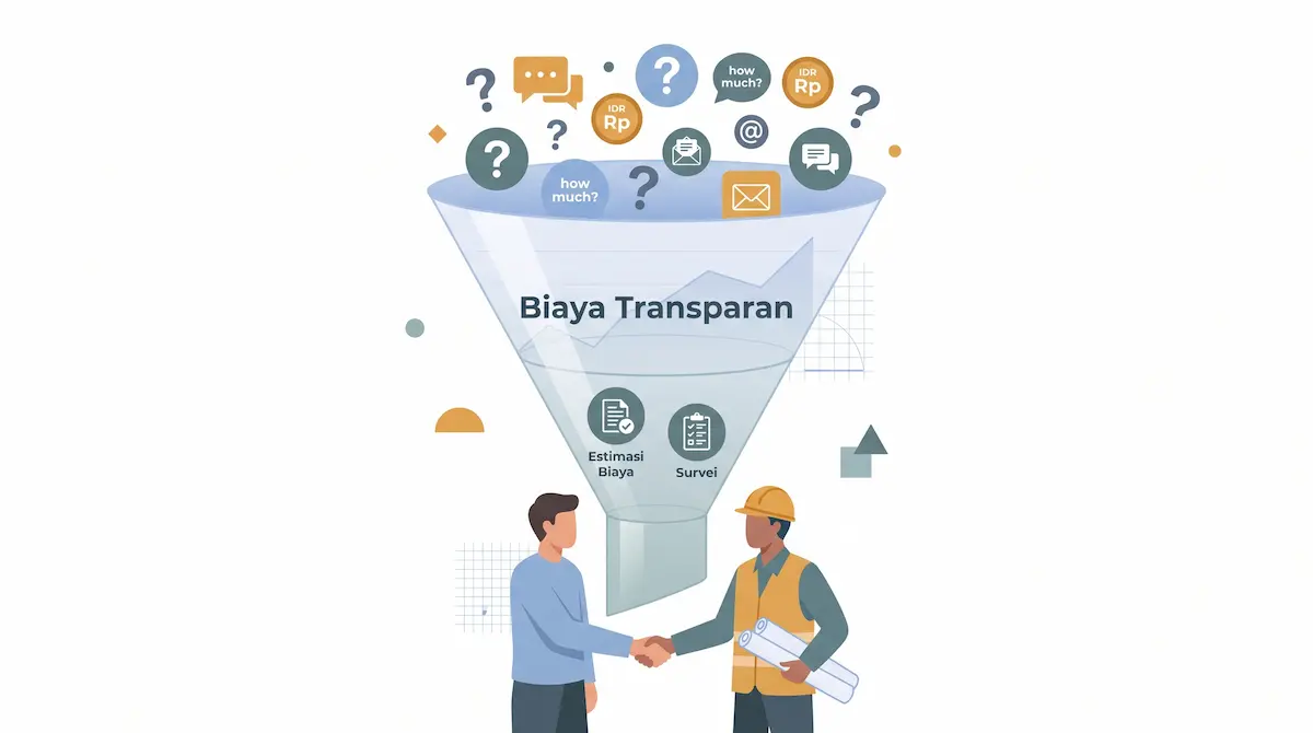 Biaya transparan proses bisnis.