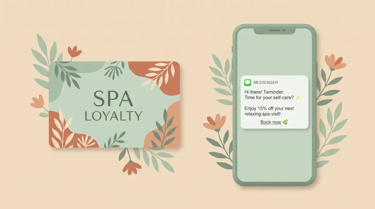 Kartu loyalitas spa dan ponsel