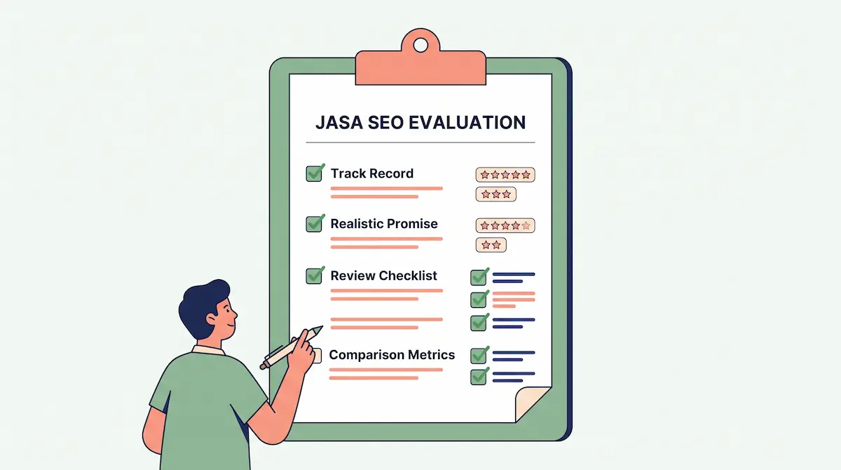 Evaluasi SEO dengan tinjauan.