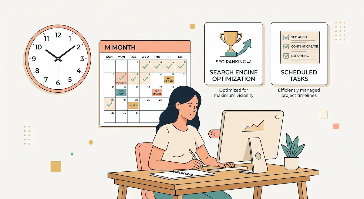 Optimalisasi SEO dan Jadwal Tugas