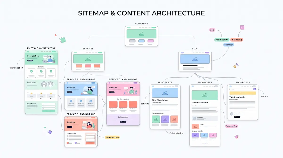 Sitemap dan arsitektur konten situs