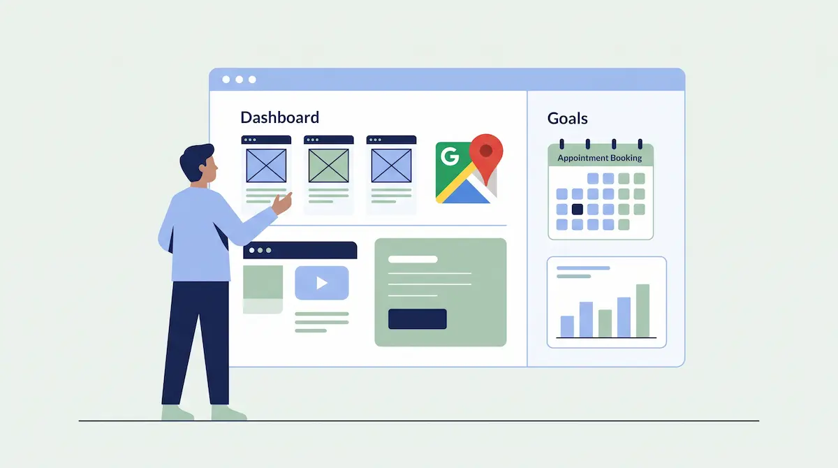 Ilustrasi dashboard dan analitik bisnis