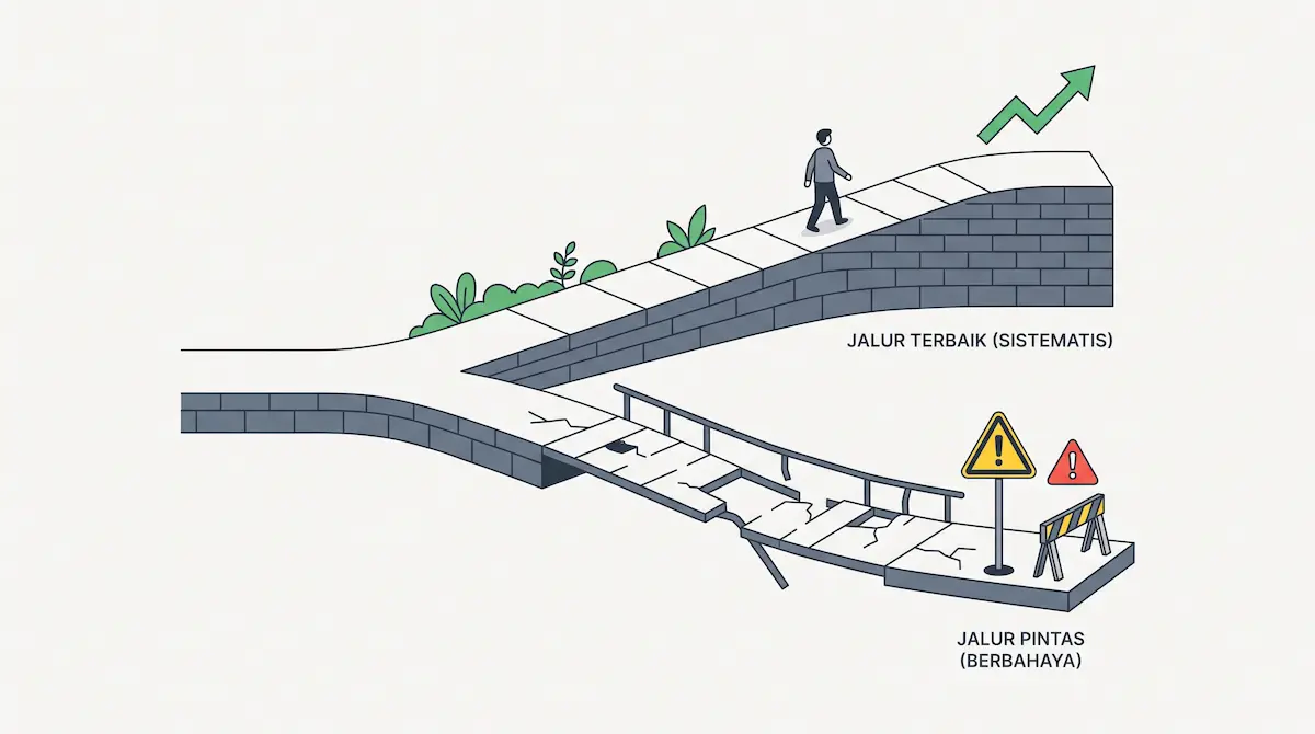 Jalan pintas berbahaya, jalan terbaik