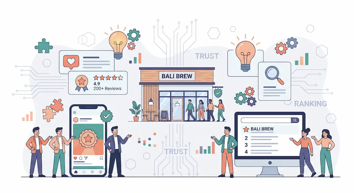 Strategi ulasan online toko kopi