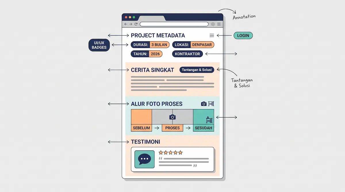 Diagram alur proses proyek UI/UX