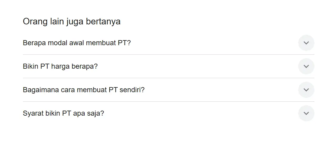 Pertanyaan umum pendirian PT
